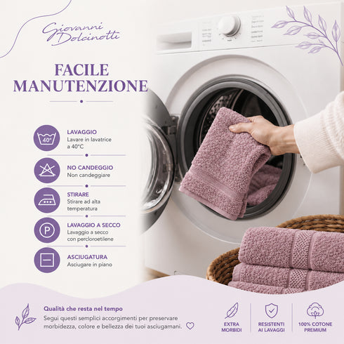 Set 8 Asciugamani Premium 100% Cotone - 2 Teli Bagno, 2 Asciugamani Viso e 4 Lavette - per Casa, Ospiti e B&B