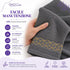 Set 12 Asciugamani Lavette Premium Elite 30x30 cm 100% Cotone - con Bordura Jacquard - per Viso, Mani, Ospiti e SPA