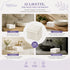 Set 12 Asciugamani Lavette 30x30 cm - 60% Bamboo e 40% Cotone - con Bordura Decorativa - per Viso, Skincare e Viaggio