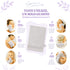 Set 10 Guanti Bagno 14x20 cm - 60% Bamboo e 40% Cotone - con Bordura Decorativa - per Detersione Viso, Corpo e Skincare