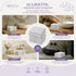 Set 12 Asciugamani Lavette 30x30 cm - 60% Bamboo e 40% Cotone - con Bordura Decorativa - per Viso, Skincare e Viaggio