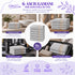 Set 6 Asciugamani Premium Elite 40x70 cm 100% Cotone - con Bordura Jacquard - per Bagno, Palestra e Viaggio