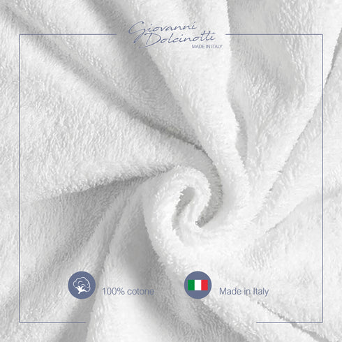 Set di 2 Tappeti da Bagno, Tappetini in Spugna per Doccia, Lavabili, Assorbenti e a Rapida Asciugatura – 750 g/m², 100% Cotone, 50x75 cm, Bianco
