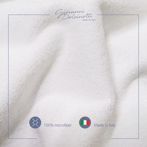 Set 10 Manopole in Microfibra Bianca – Guanti da Lavaggio bianchi, soffici, leggeri e super assorbenti – per Casa Hotel Spa