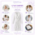 Accappatoio Uomo e Donna Nido d’Ape 100% Cotone - con Cappuccio, Cintura e Tasche - per Casa, SPA, Palestra e Viaggio