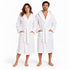 Accappatoio Uomo e Donna Nido d’Ape 100% Cotone - con Cappuccio, Cintura e Tasche - per Casa, SPA, Palestra e Viaggio