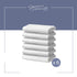 Set Lavette Asciugamani viso in 100% cotone - 30x30 cm - Extra assorbenti e ad asciugatura rapida - Per Bagno, Spa e Palestra - Modello Orlando - Col. Bianco