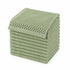 Set 12 Asciugamani Lavette 30x30 cm - 60% Bamboo e 40% Cotone - con Bordura Decorativa - per Viso, Skincare e Viaggio