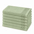 Set 6 Asciugamani 40x70 cm - 60% Bamboo e 40% Cotone - per Bagno, Palestra e Viaggio