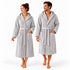 Accappatoio Uomo e Donna Smart 100% Cotone in Spugna - con Cappuccio, Cintura e Tasche - per Casa, SPA e Palestra