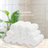 Set Lavette Asciugamani viso in 100% cotone - 30x30 cm - Extra assorbenti e ad asciugatura rapida - Per Bagno, Spa e Palestra - Modello Orlando - Col. Bianco