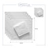 Set Lavette Asciugamani viso in 100% cotone - 30x30 cm - Extra assorbenti e ad asciugatura rapida - Per Bagno, Spa e Palestra - Modello Orlando - Col. Bianco