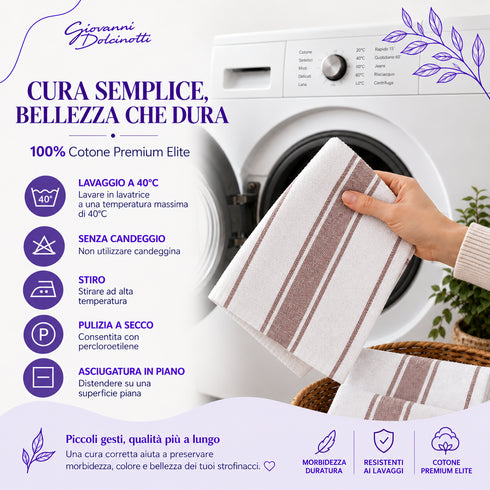 Set 12 Strofinacci Cucina 50x70 cm 100% Cotone - Assorbenti, Morbidi e Resistenti - per Piatti e Stoviglie, Casa e Ristorazione