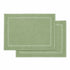 Set 2 Tappeti Bagno Premium 50x80 cm 100% Cotone - con Bordo Perimetrale - per Doccia, Vasca e Lavabo