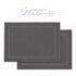 Set 2 Tappeti Bagno Premium 50x80 cm 100% Cotone - con Bordo Perimetrale - per Doccia, Vasca e Lavabo