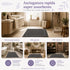 Set 2 Tappeti Bagno Premium 50x80 cm 100% Cotone - con Bordo Perimetrale - per Doccia, Vasca e Lavabo