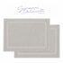Set 2 Tappeti Bagno Premium 50x80 cm 100% Cotone - con Bordo Perimetrale - per Doccia, Vasca e Lavabo