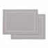 Set 2 Tappeti Bagno Premium 50x80 cm 100% Cotone - con Bordo Perimetrale - per Doccia, Vasca e Lavabo