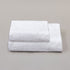 Set 2 pezzi Viso + Ospite (60x100 + 40x60 cm) in Spugna di Cotone 500 g/m² con Inserto Jacquard – Modello Favignana