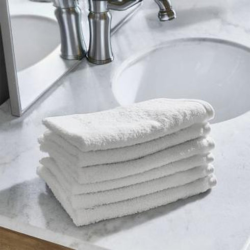 Lavette 30x30 cm in Spugna 400 g/m² – Bianco – Pack da 10