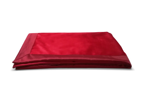 Coperta in Velluto con bordo in Raso