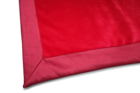 Coperta in Velluto con bordo in Raso