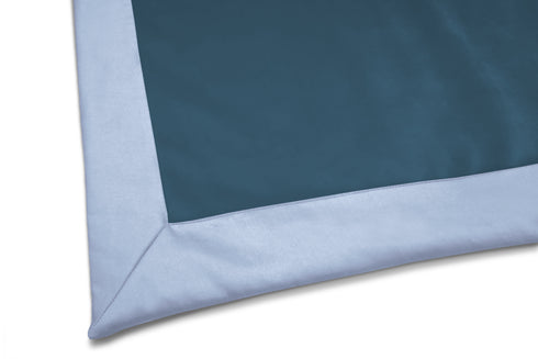 Coperta in Velluto con bordo in Raso