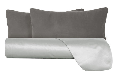 Parure Copripiumino in raso 300TC con federe in Velluto