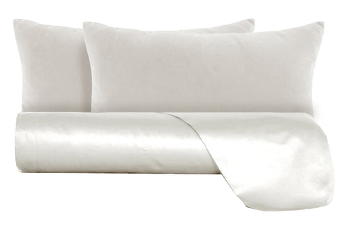 Parure Copripiumino in raso 300TC con federe in Velluto