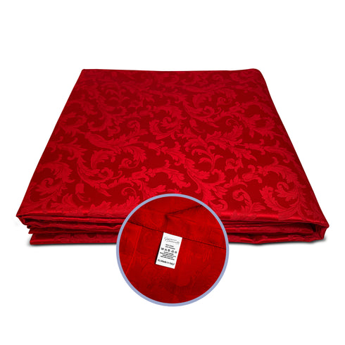 Tovaglia Natalizia Jacquard Damascato Rosso