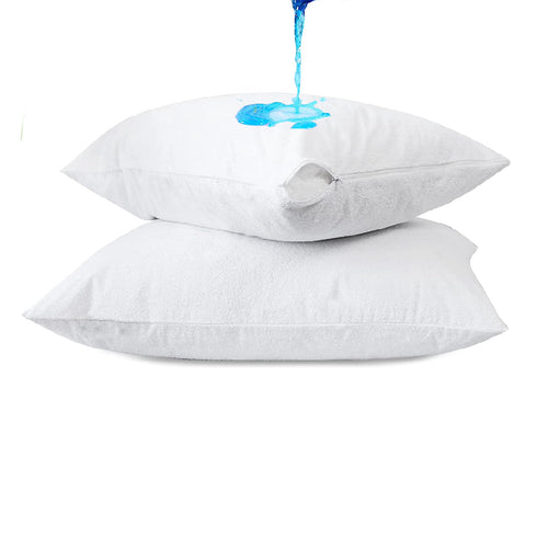 Set 2 Copricuscini Impermeabili con Zip Bamboo