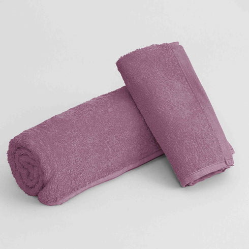 Set Asciugamano Bagno Cotone Tinta Unita