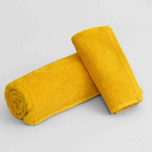 Set Asciugamano Bagno Cotone Tinta Unita