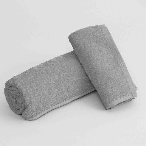 Set Asciugamano Bagno Cotone Tinta Unita