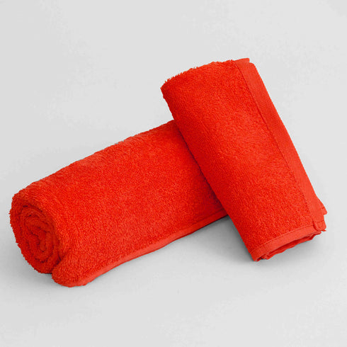 Set Asciugamano Bagno Cotone Tinta Unita