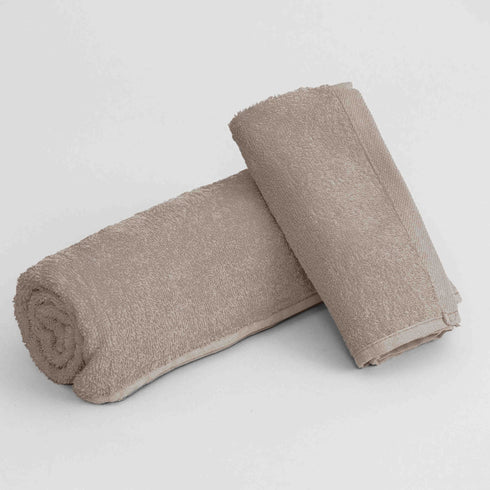 Set Asciugamano Bagno Cotone Tinta Unita