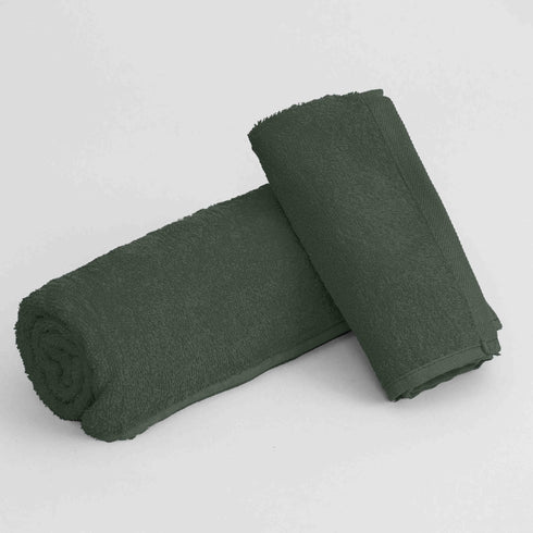 Set Asciugamano Bagno Cotone Tinta Unita